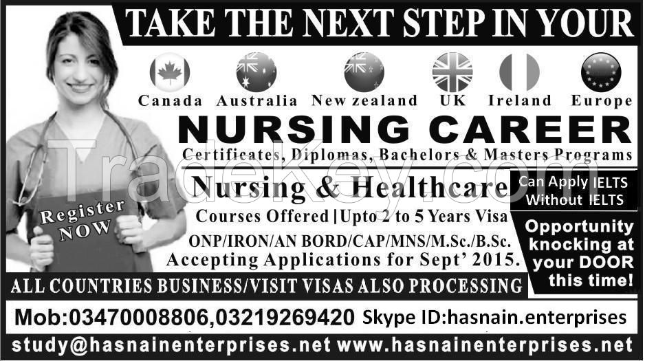 Nursing & Healthcare Canada/Australia/UK/Newzealand/ Europe