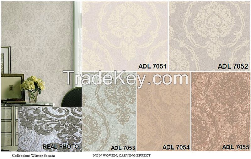 FAMIER Non-Woven Wallpaper Winter Sonata #ADL7051~ADL8034