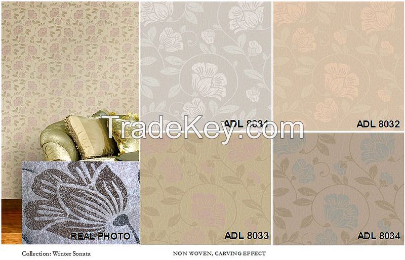 FAMIER Non-Woven Wallpaper Winter Sonata #ADL7051~ADL8034