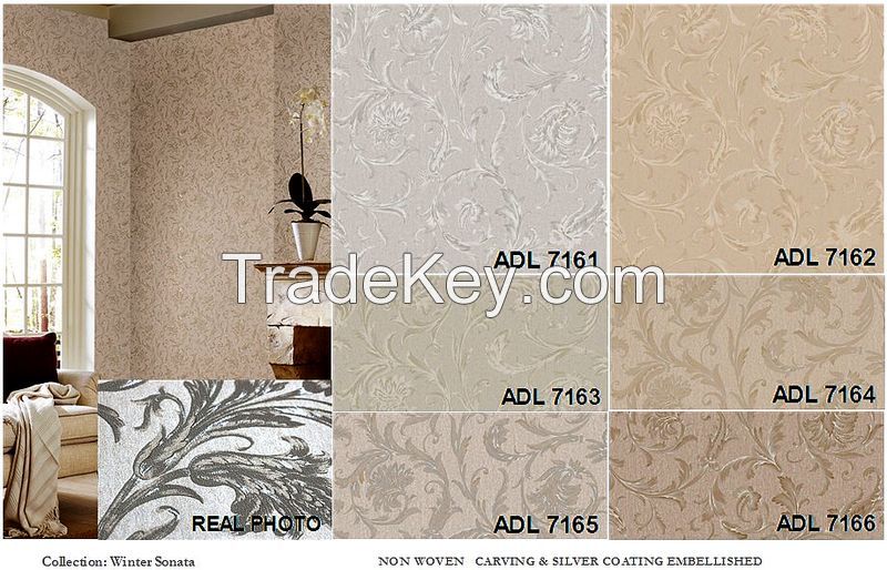FAMIER Non-Woven Wallpaper Winter Sonata #ADL7051~ADL8034