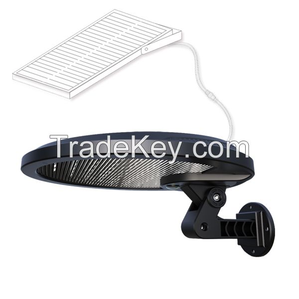 External Solar Panel Charged Rotatable and Detachable Solar Led Outdoor Wall Light 