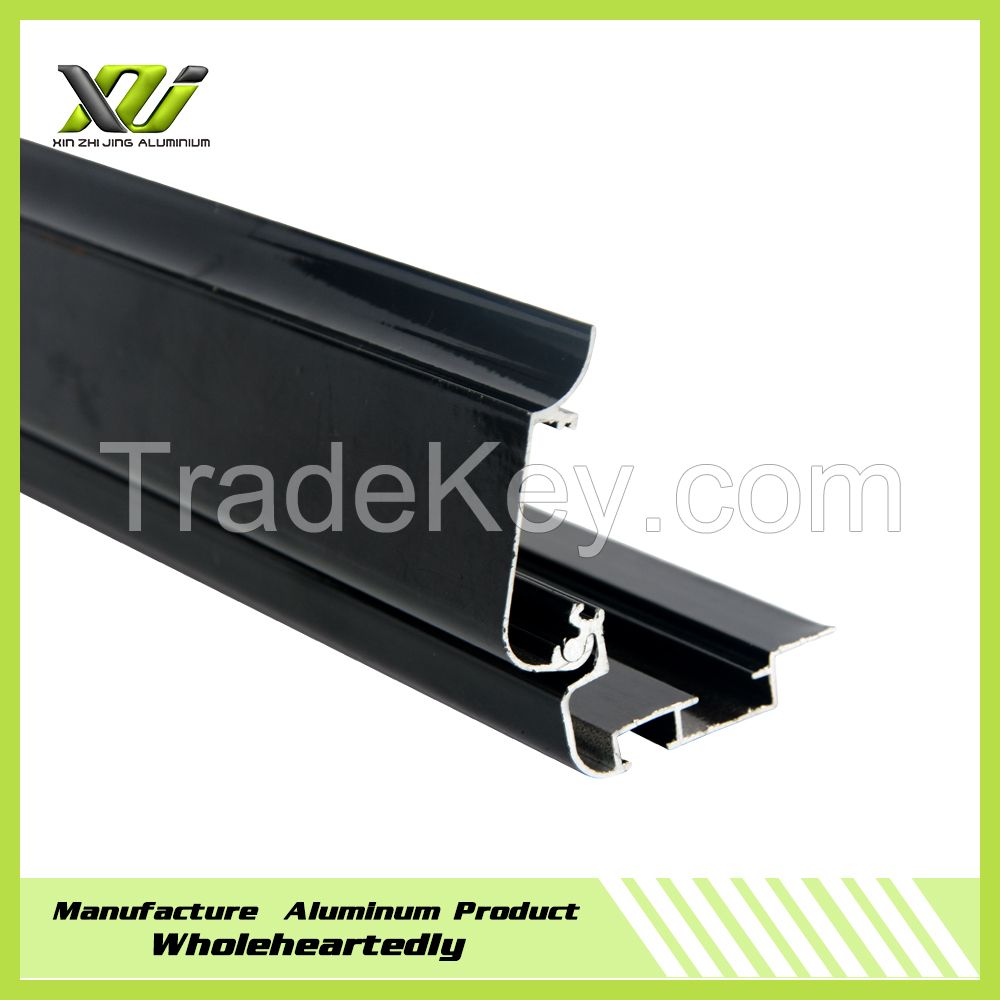 Black anodized 6063t5 extrusion aluminum profile