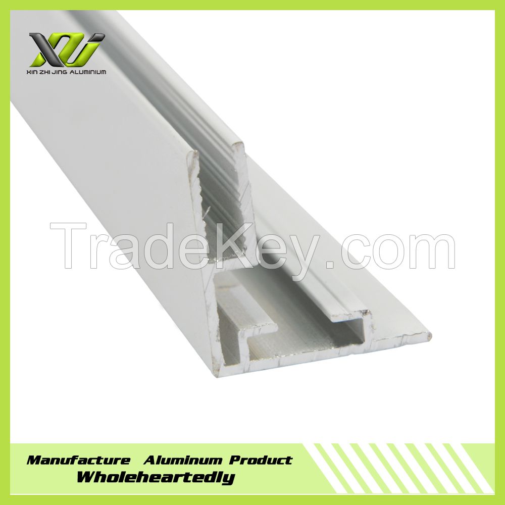 6063T5 sand silver color anodized extrusion profile