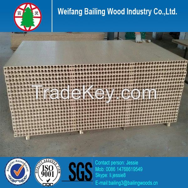 Strong hollow particle board, tubular chipboard