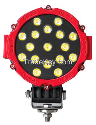 Auto led work  light optional red color Cree 51W