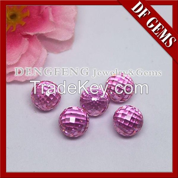 Hot sale new high quality ball cut different kinds of color  cz beads for bracelet