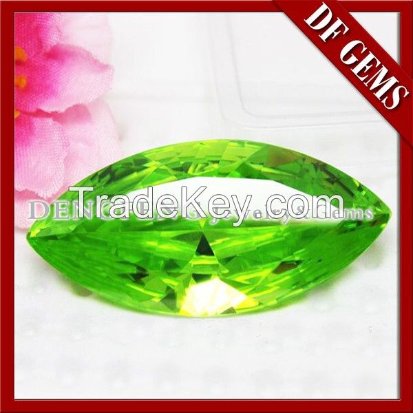 High quality synthethic marquise cut beautiful color cubic zirconia
