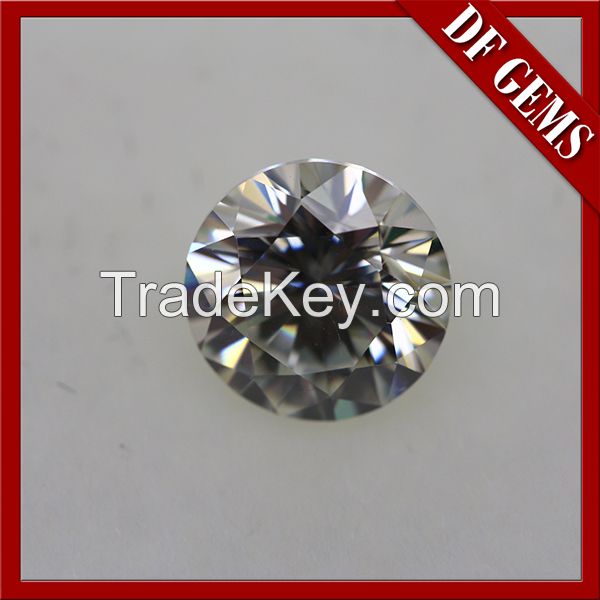 Excellent Cut Round White Moissanite Diamond