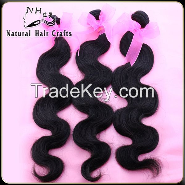 100% brazilian hair weave human hair extensions 7A top quality factory price whosale