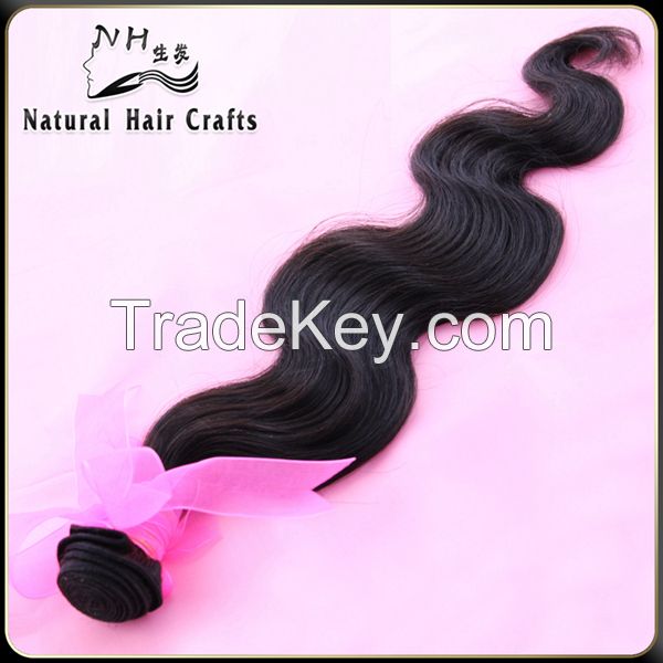 100% brazilian hair weave human hair extensions 7A top quality factory price whosale 