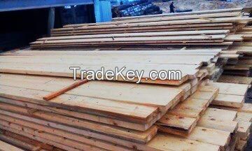 Spruce and pine boards