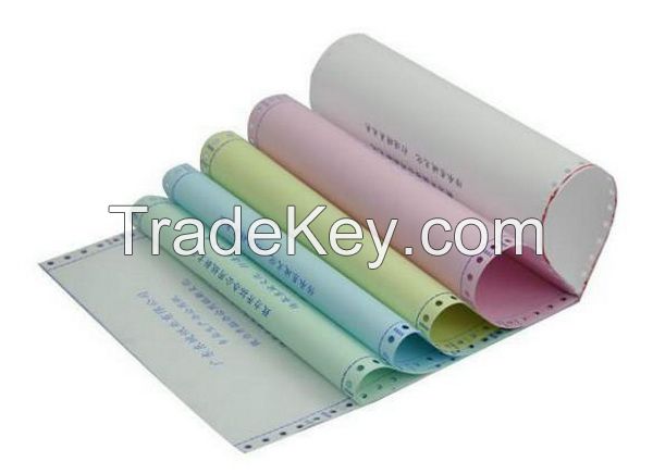 Carbonless Paper Sheet Cash Register Paper Thermal Self-Adhesive Labels  stickers Paper Roll Wholesale Manufacturer made in China