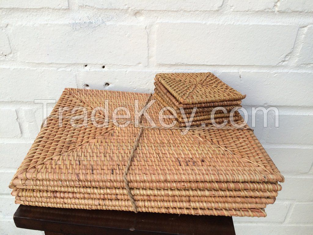 RATTAN PLACEMATS- ROUND AND RECTANGULAR SHAPES (whatsapp: +84 938880463)