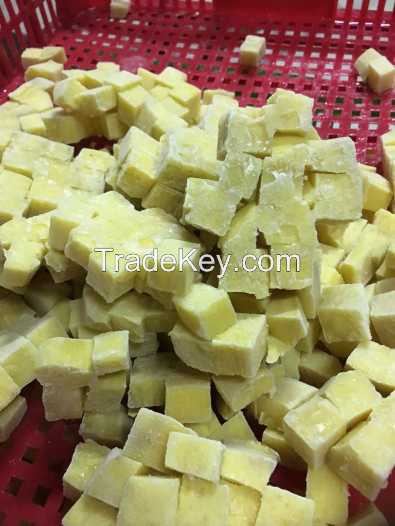 Cutting cubed potatoes - FROZEN YELLOW SWEET POTATO whatsapp +84 947 900 124
