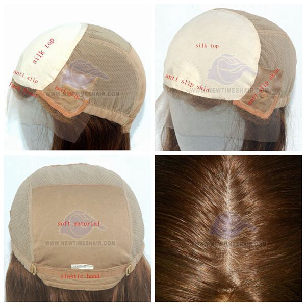 100% Brazilian hair medical cap ladies wig