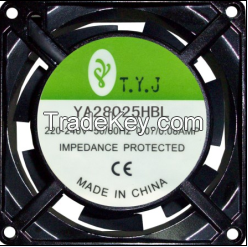UL AC cooling fan, 80x80x25mm, SHENZHEN TONGYINGJIA TECH.CO.LTD. Made in China