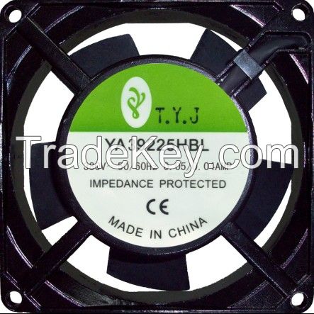 AC Fan (YA29225HBL) , UL AC Cooling Fan, 92x92x25mm, Made in China