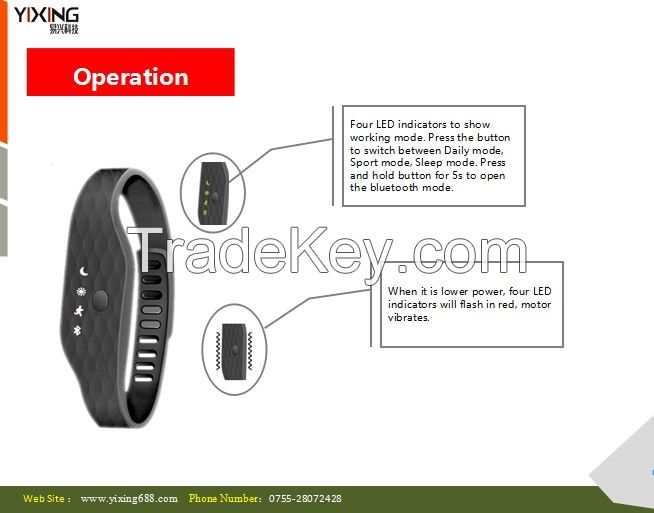 Fitness band activity tracker smart bluetooth pedometer wristband pedometer for sleep monitor