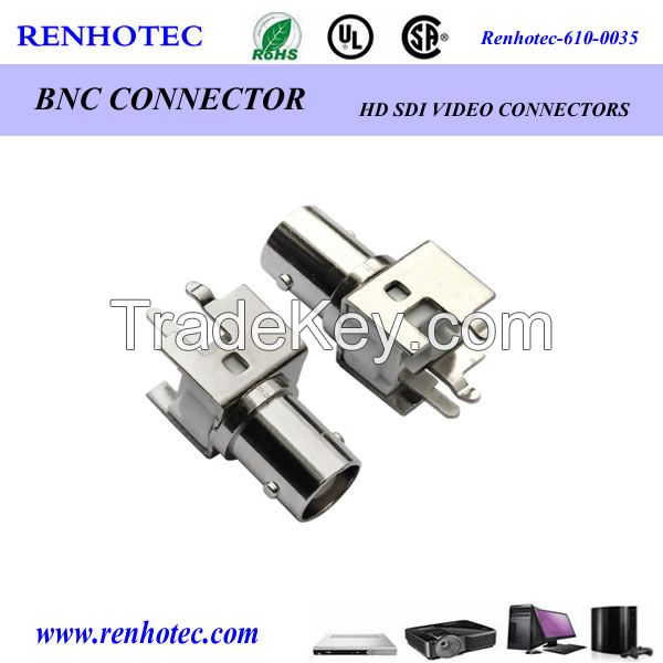 straight BNC female connector for PCB mount