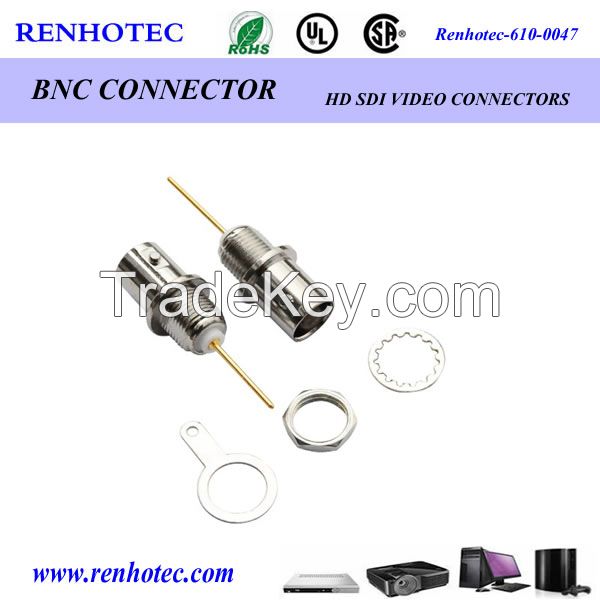bulkhead BNC jack RF connector for tv antenna