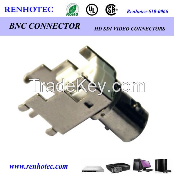 rohs compliant BNC jack connector for PCB mount