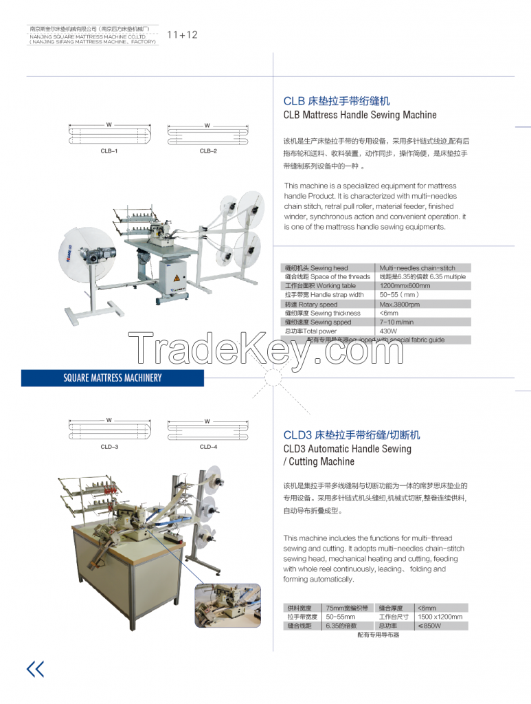 Automatic Handle sewing and cutting machine