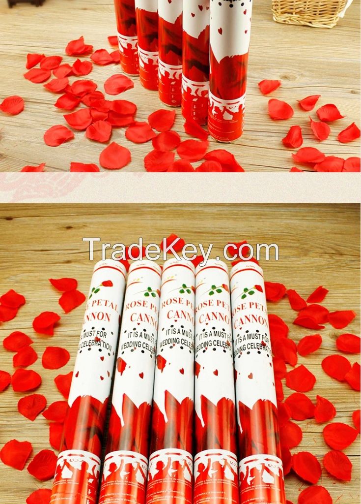 rose party popper/confetti popper party/consumer environment fireworks