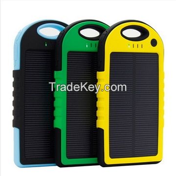 Aonmi solar mobile phone charger, multi phone charging station 5000mah