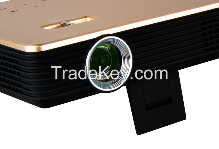 Mini Android 4.4 Projector, Connect to Smartphones, Wi-Fi, Bt, HDMI, U