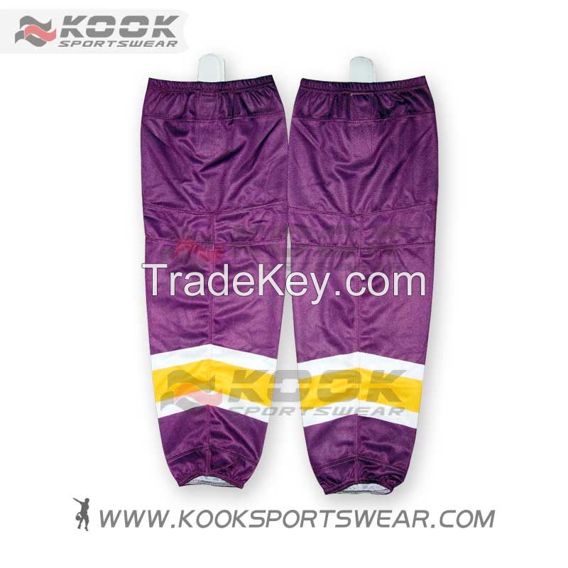 Sublimation printing custom Ice Hockey socks ice hockey jersey