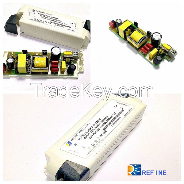 CE Rohs drivers power supply 48 W 350mA Non Flicker Indoor LED Driver for light ceiling lights chinese factory supplier