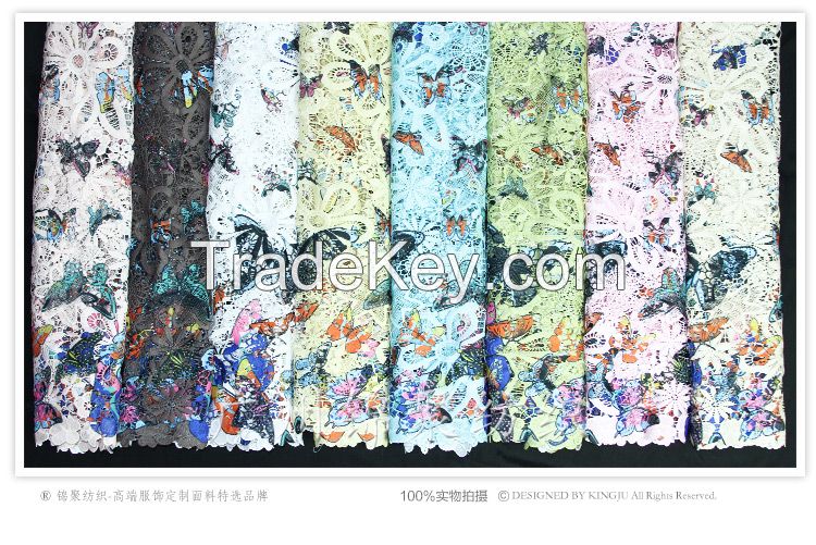 New Arrival Butterfly Digital Print garments fabrics