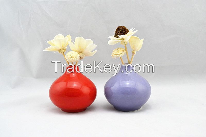 Decorative Fragrance ceramic flower diffuser