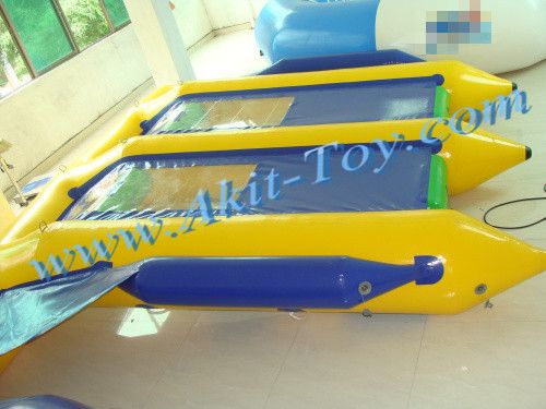 Hot summer water game 6 person inflatable flyfish boat