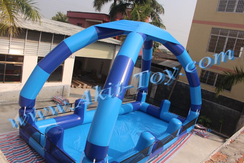 Party inflatable water pool for volleyball filed