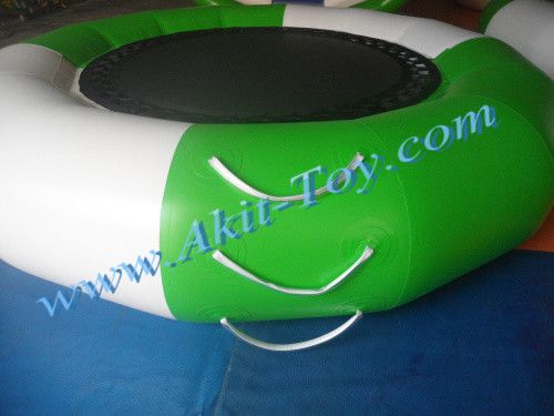 Kids round funny inflatable water trampoline for sale