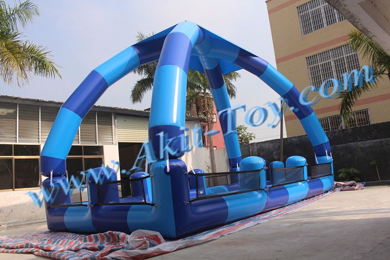 Party inflatable water pool for volleyball filed