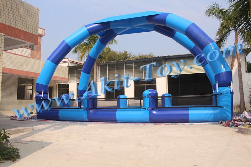 Party inflatable water pool for volleyball filed