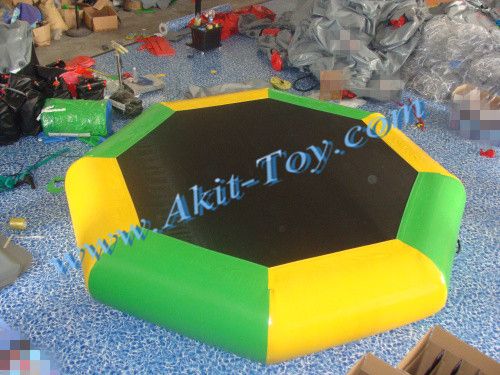 13ft inflatable water floating trampoline for party