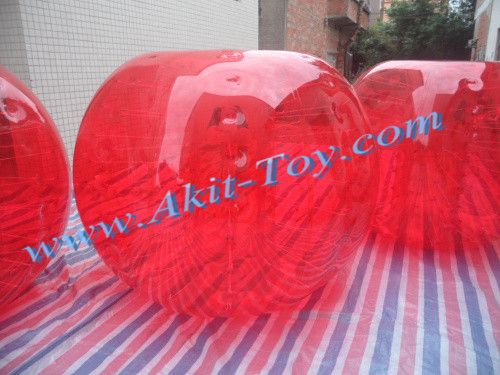 Funny red inflatable bubble soccer ball bumper ball