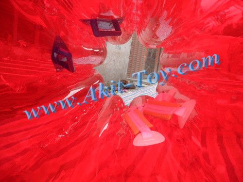 Funny red inflatable bubble soccer ball bumper ball