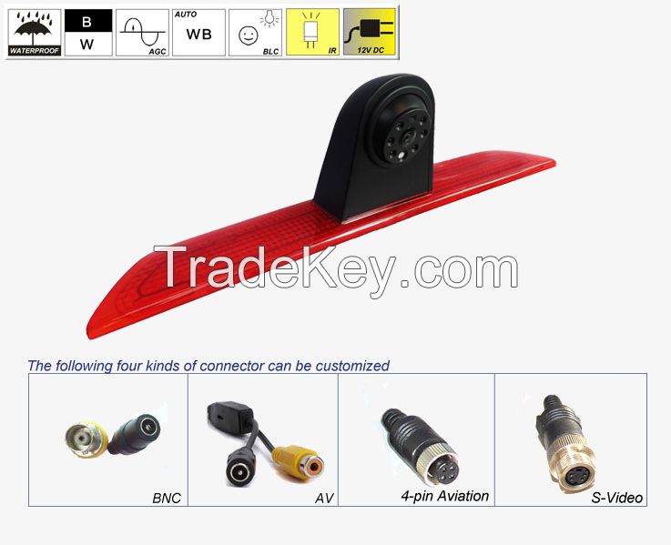 Factory CCD Brake Lights IP68 Reversing Car Camera for Ford Transit