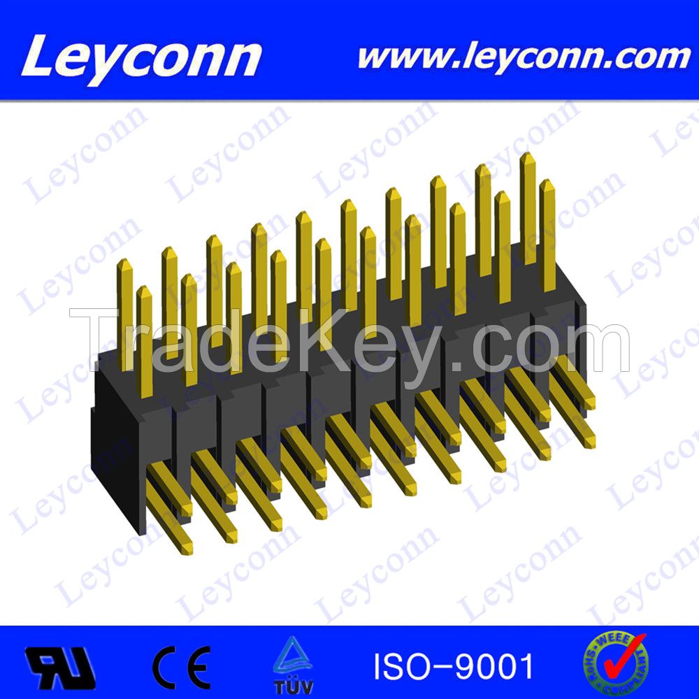 Pitch 2.54mm Single Layer Double Row Right Angle Pin Header