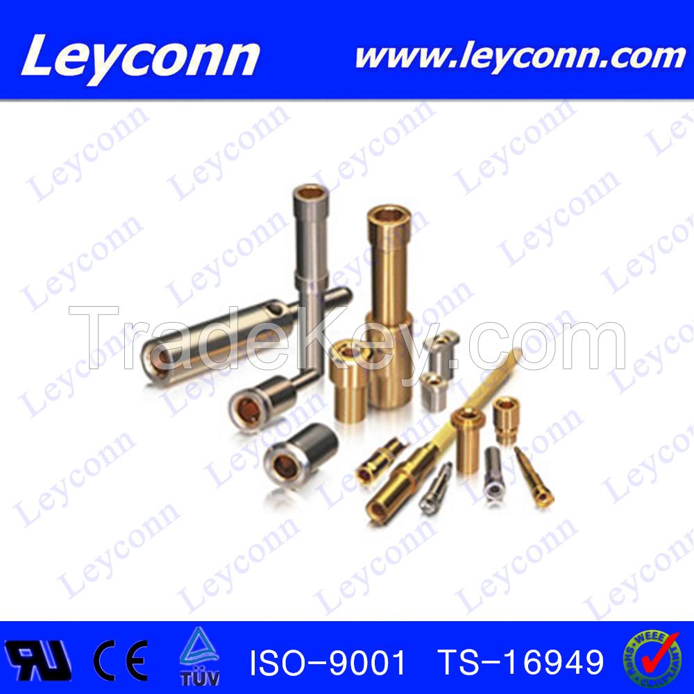 Gold plated six / four/three finger Berryllium Copper Contact Pin Receptacle