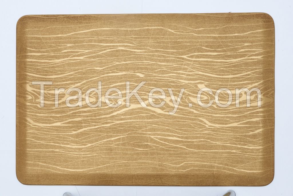 Anti-fatigue pu floor mat for kitchen, bathroom,