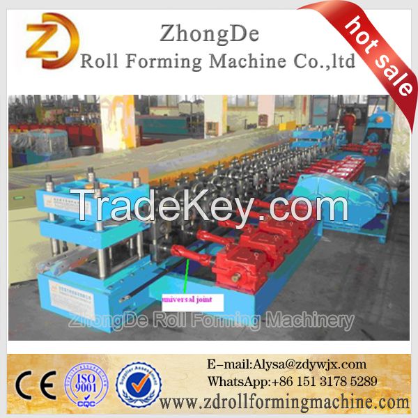 Gear Box Punching Holes Highway Guardrail Roll Forming Machine
