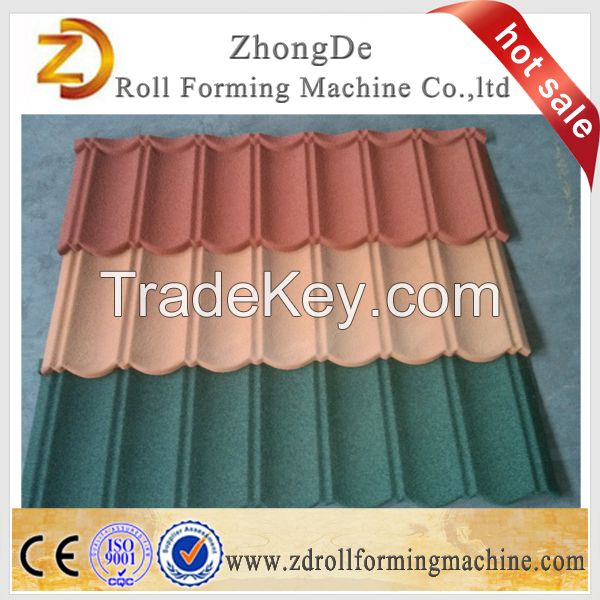 Color Stone Chip Coated Roll Forming Machine