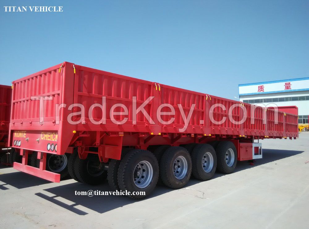 TITAN 40 T Flatbed Dropside Trailer with Sidewall
