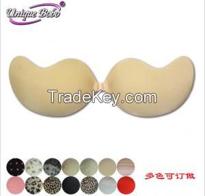 hot selling cloth bra images mature reusable strapless bra mango shape thickened ventilate bra