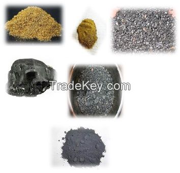 Lead ore / Copper / Tin / Zinc / Columbite / Tantalite / Tungsten / Gold